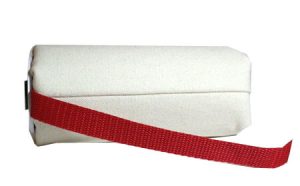 White Canvas Training Dummy with Red Tail