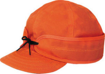 Stormy kromer waxed cotton cap - orange