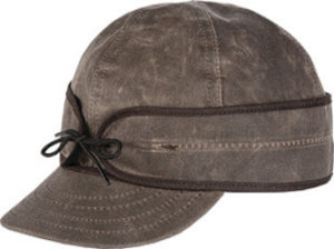 Stormy kromer waxed cotton cap - brown
